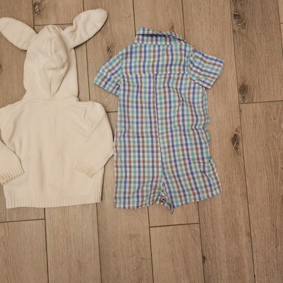 Gymboree - Andy & Evan - 3-6 M - Baby Boy - Summer Easter - Rompers - Sweater - Picture 10 of 10